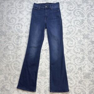 Lucky Brand Dark Wash Uni High‎ Rise Bootcut Denim Jeans Stretch Classic Size 2